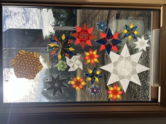 Translucent stars Stained Glass Stars